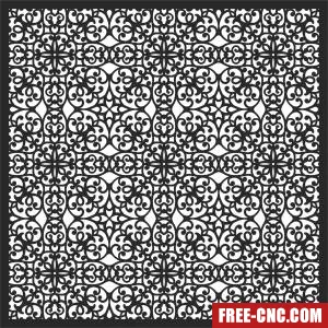 Decorative pattern decorative screen pattern - Download free dxf for cnc plasma cutting