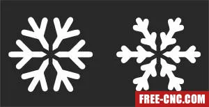 Snowflakes christmas - Free dxf for laser cutting and plasma