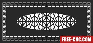 Pattern decorative screen wall screen decorative door - Free dxf for laser cutting and plasma Pattern decorative screen wall screen decorative door - Free dxf for laser cutting and plasma