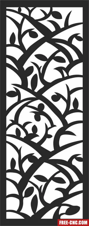 Screen door pattern wall door - Free dxf for laser cutting and plasma