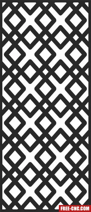 Wall pattern screen decorative pattern door - Free dxf for laser cutting and plasma Wall pattern screen decorative pattern door - Free dxf for laser cutting and plasma