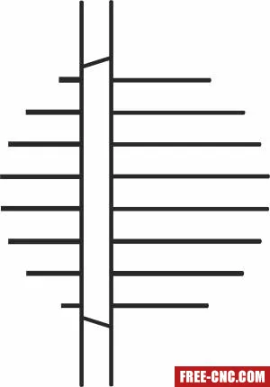 Wall decor - Download free dxf for cnc plasma cutting
