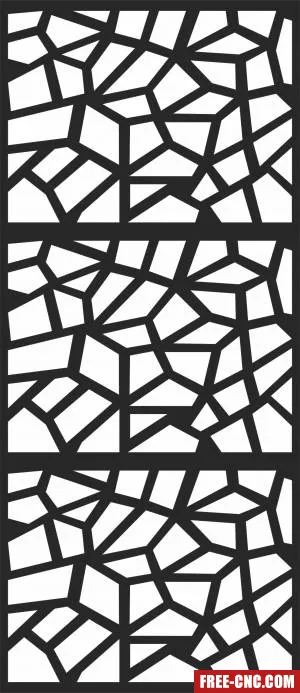 Wall door pattern screen - Free dxf files ready to cut