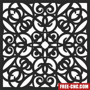 Pattern wall decorative pattern screen pattern - Download free dxf for cnc plasma cutting Pattern wall decorative pattern screen pattern - Download free dxf for cnc plasma cutting