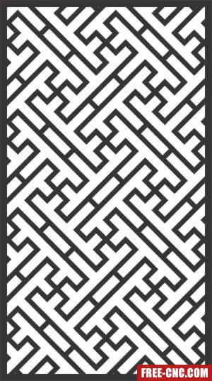 Decorative pattern wall screens panel for doors - free dxf download
