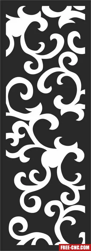 Door decorative door screen wall decorative - Free dxf files ready to cut