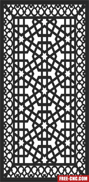 Decorative screen wall decorative - Download free dxf for cnc plasma cutting