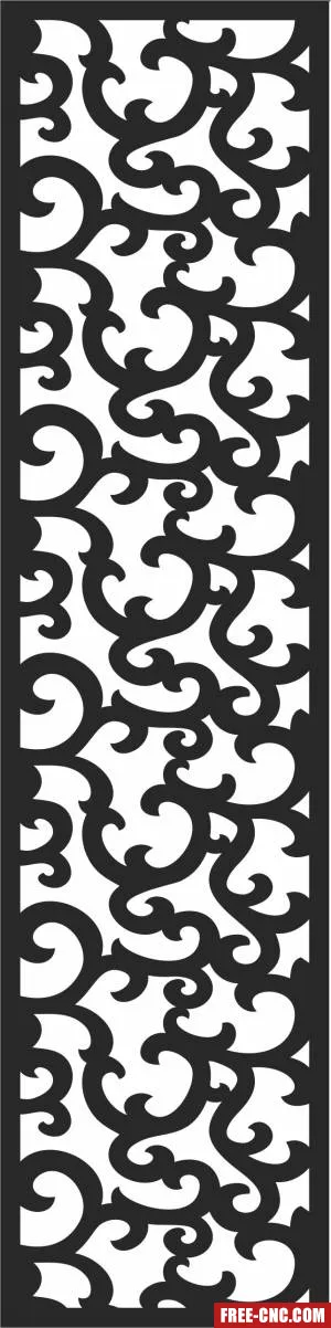 Door pattern screen decorative wall screen door - Download free dxf for cnc plasma cutting