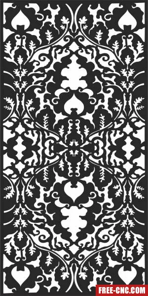 Door decorative wall - Download free dxf for cnc plasma cutting