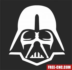 Star wars silhouette darth vader clipart - Free dxf for laser cutting and plasma