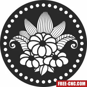 Floral wall sign - Download free dxf for cnc plasma cutting