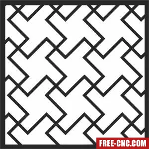 Decorative pattern decorative wall screen wall door - Free dxf files ready to cut