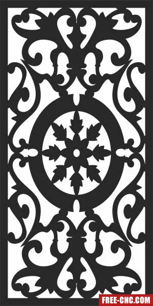 Screen wall pattern - Free dxf for laser cutting and plasma
