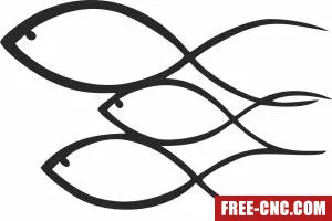 Fishs cliparts - Free dxf for laser cutting and plasma