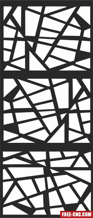 Decorative wall screen pattern - Free dxf for laser cutting and plasma Decorative wall screen pattern - Free dxf for laser cutting and plasma