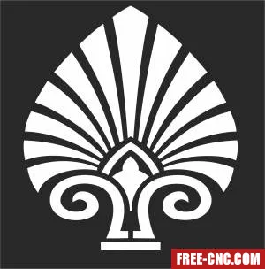 Ornament decorative art - Free dxf for laser cutting and plasma