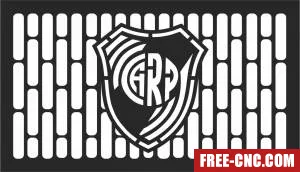 River plate logo vector atletico clipart - Free dxf download