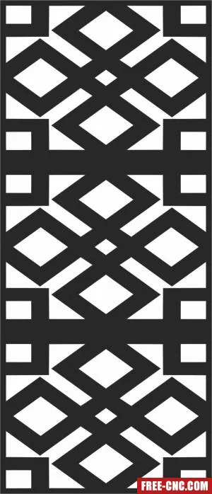 Screen door decorative - Free dxf download