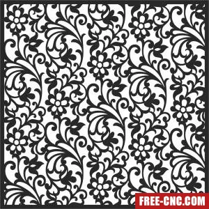 Pattern decorative screen - Free dxf download