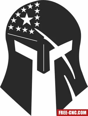 Spartan helmet clipart - Download free dxf for cnc plasma cutting