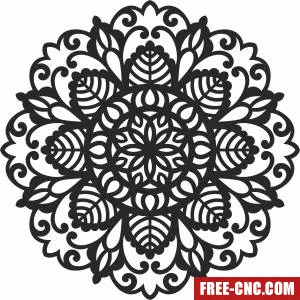 Wall decorative door pattern - Free dxf for laser cutting and plasma