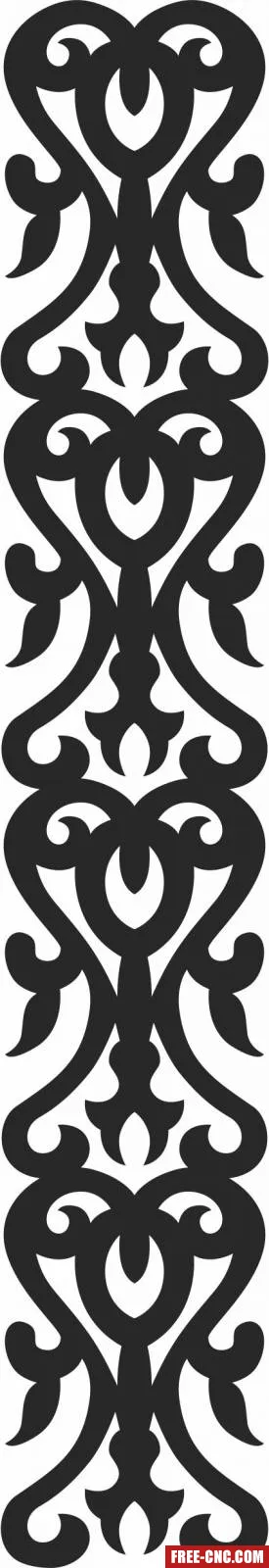 Door pattern door - Free dxf files ready to cut