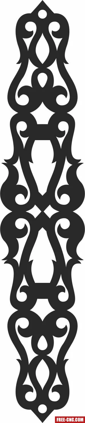 Wall decorative pattern door screen decorative - Free dxf for laser cutting and plasma