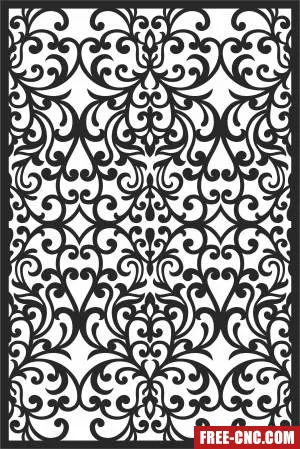 Decorative wall pattern - Download free dxf for cnc plasma cutting