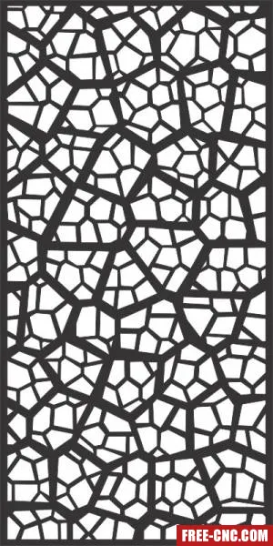 Decorative panels for doors wall screen pattern - free dxf download