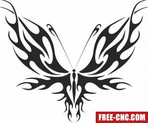 Butterfly art decor - Free dxf for laser cutting and plasma