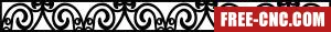 Decorative pattern decorative screen door wall door - Free dxf download