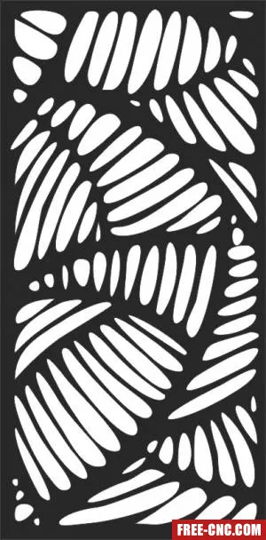 Decorative panel wall separator door pattern - free dxf download