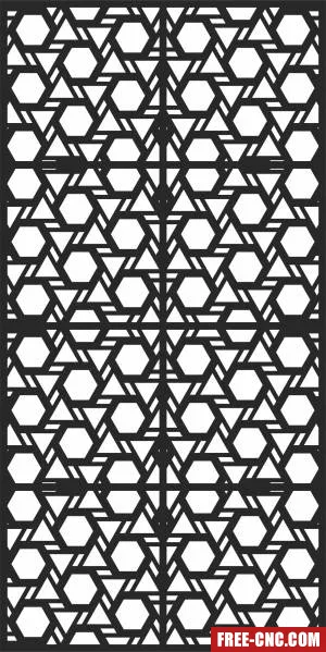 Door wall door - Free dxf for laser cutting and plasma