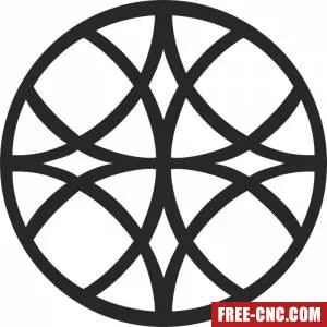 Mandala clipart - free dxf download