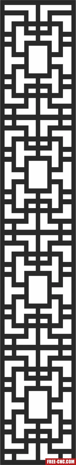 Screen wall screen wall - Free dxf for laser cutting and plasma