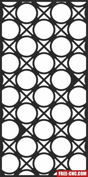 Wall pattern decorative screen wall door decorative - Download free dxf for cnc plasma cutting