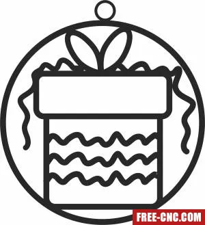 Christmas gift ornaments - Free dxf files ready to cut