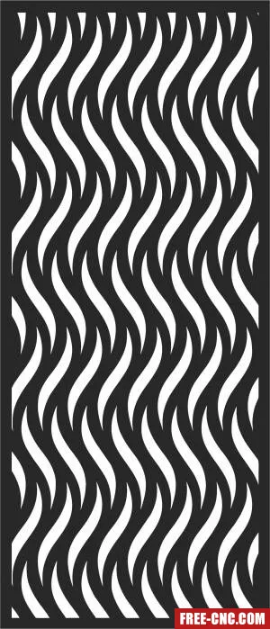 Door decorative door - Free dxf files ready to cut