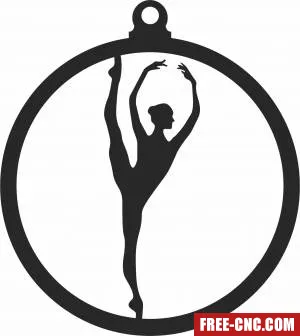 Ornament ballett dance - Free dxf download