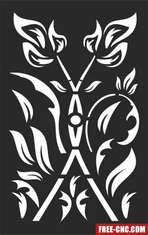 Screen decorative door pattern wall screen pattern - Download free dxf for cnc plasma cutting Screen decorative door pattern wall screen pattern - Download free dxf for cnc plasma cutting