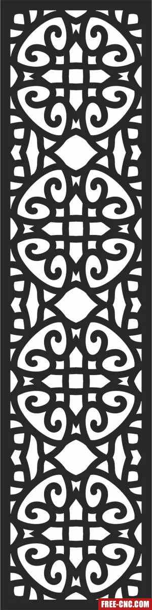 Decorative door wall wall decorative - Free dxf files ready to cut