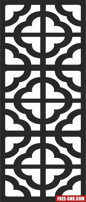 Decorative pattern wall decorative pattern - Free dxf for laser cutting and plasma