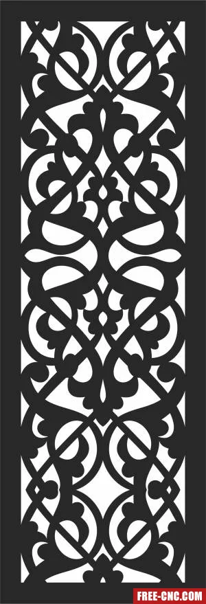 Pattern wall pattern door - Download free dxf for cnc plasma cutting