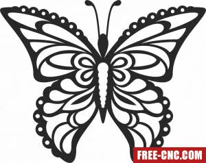 Beautiful butterfly - Free dxf download