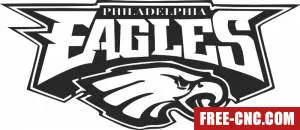 Philadelphia eagles logo nfl american football team - free dxf download