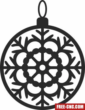 Christmas ornament - Free dxf files ready to cut