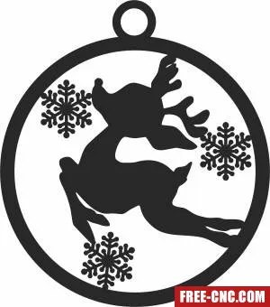 Christmas reindeer ornaments - Download free dxf for cnc plasma cutting