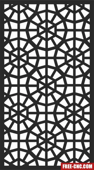 Pattern wall door decorative screen wall - Free dxf download