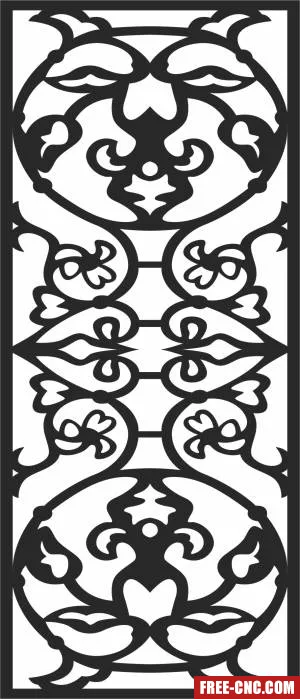 Wall door screen wall - Free dxf download
