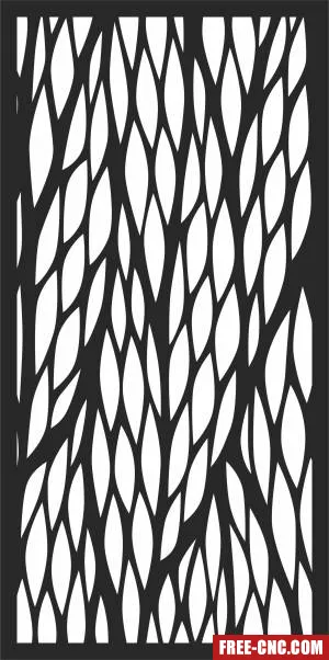 Pattern decorative door decorative - Free dxf download